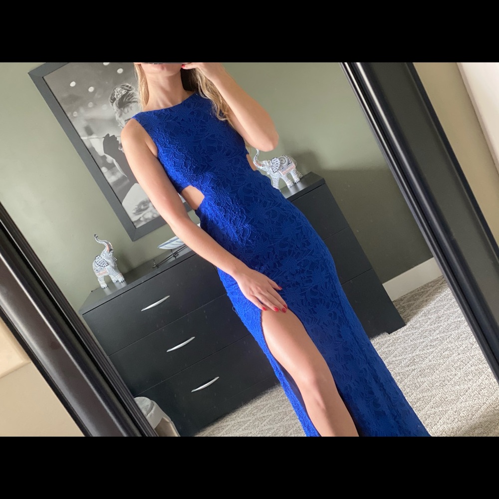 Windsor royal blue long dress